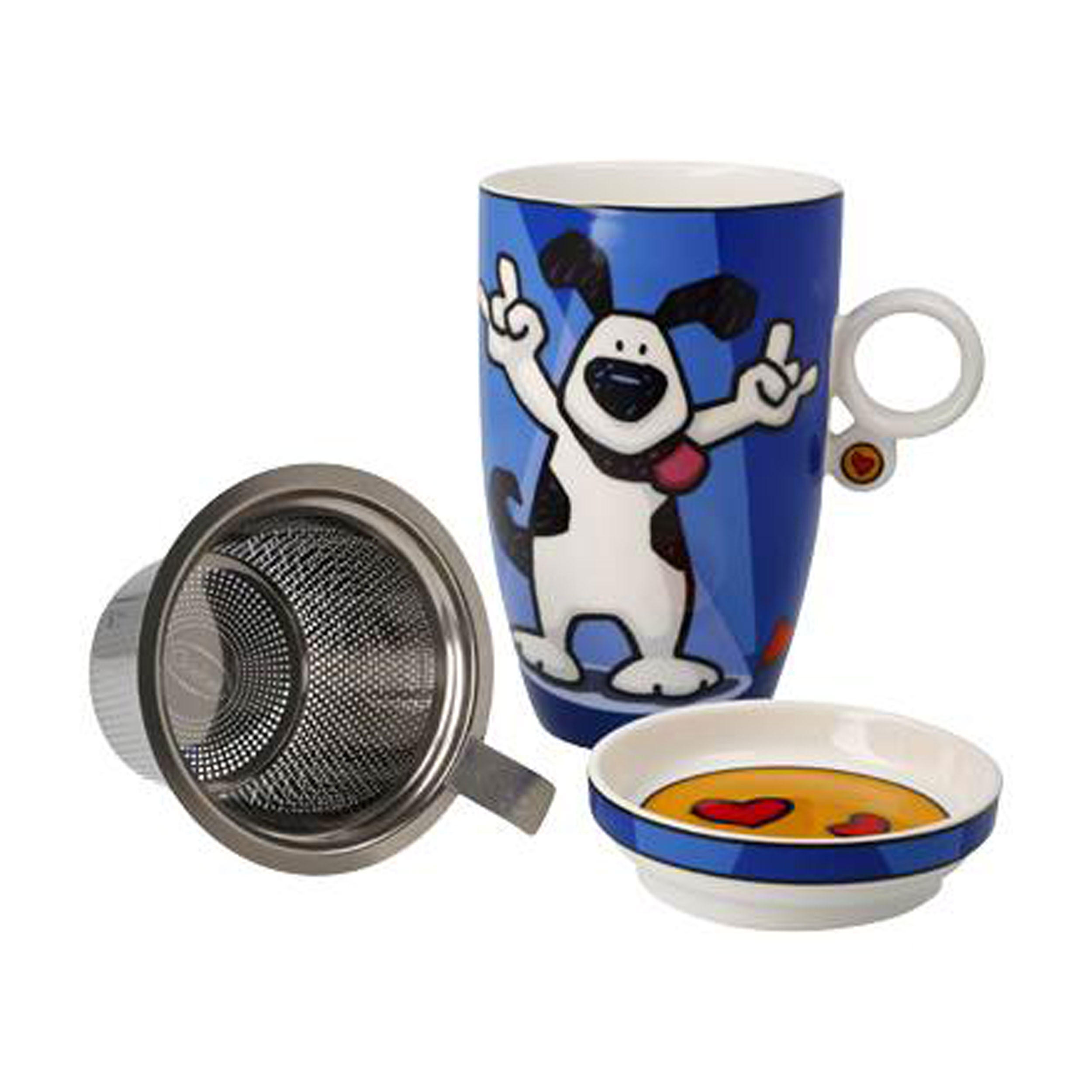 TEETASSE Ed Heck - Rock On, Fine Bone China - Multicolor, Keramik (0.45L) - Goebel