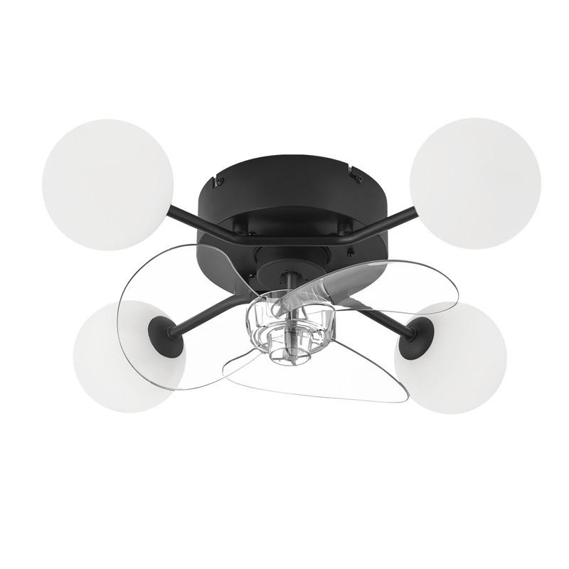 STROPNI ventilator 50x50x15 cm - črna, kovina (50/50/15cm) - Nettlife