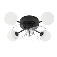 STROPNÝ ventilátor 50x50x15 cm - čierna, kov (50/50/15cm) - Nettlife