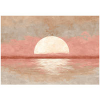 FOTOTAPETE Abstrakt Beton Rosa 250x175 cm - Multicolor, Papier (250/175cm) - Wallarena