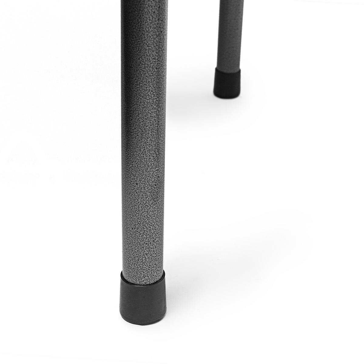 GARTENTISCH - Schwarz, Kunststoff/Metall (61.5/122/74cm) - Relaxdays