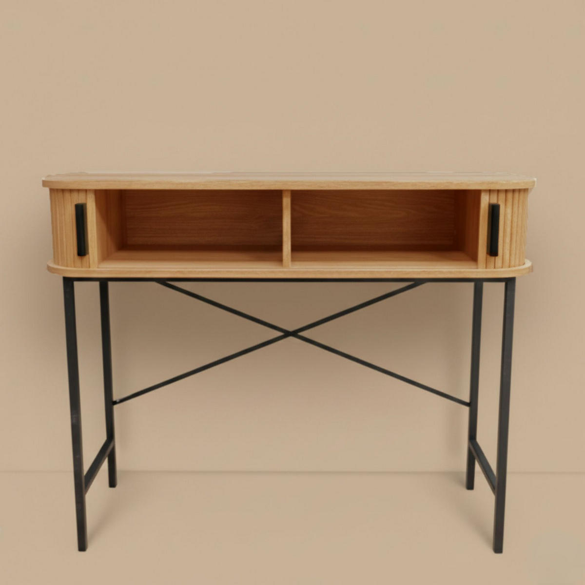 KONSOLE Scava, 100/35/80,5 cm - Braun, Holzwerkstoff (35/80.5/100cm) - EDAXO