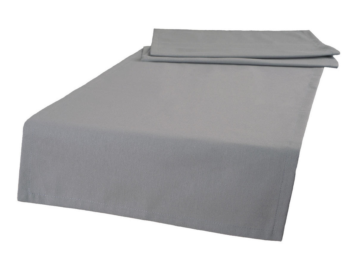 TISCHLÄUFER Wunschton silber 40/130 cm - Grau, Textil (40/130cm) - beties Heimtextil