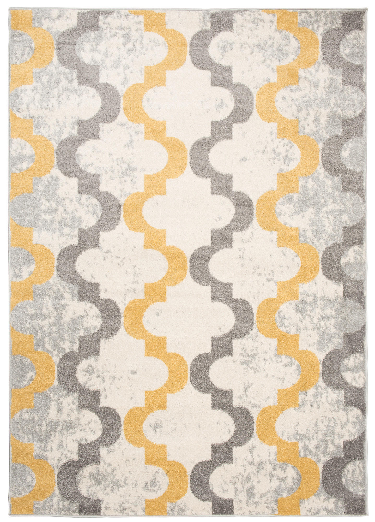 Tapiso Teppich Ecru, Currygelb 200x290 cm