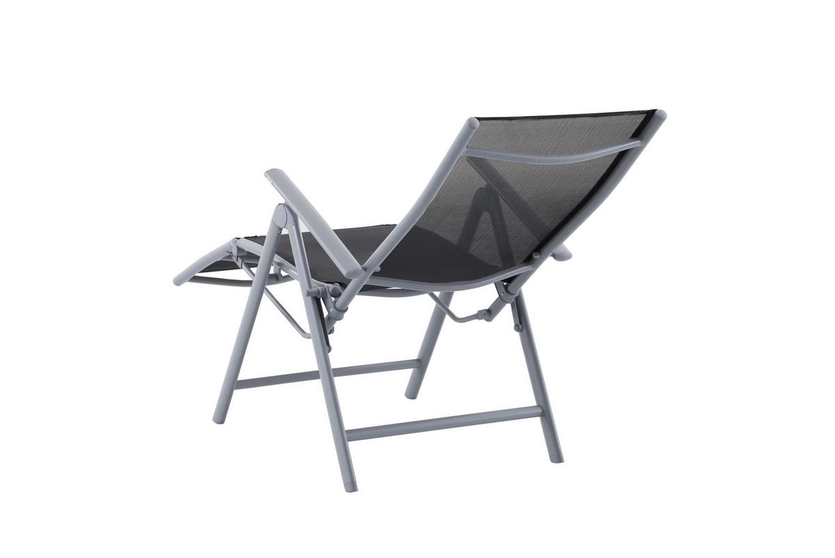 GARTEN-SITZGRUPPE Lara 3-teilig Gartenmöbel-Set - Schwarz, Kunststoff - DELUKE