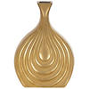 DEKOVASE Steinzeug gold Thapsus - Goldfarben, Keramik (25cm) - Beliani