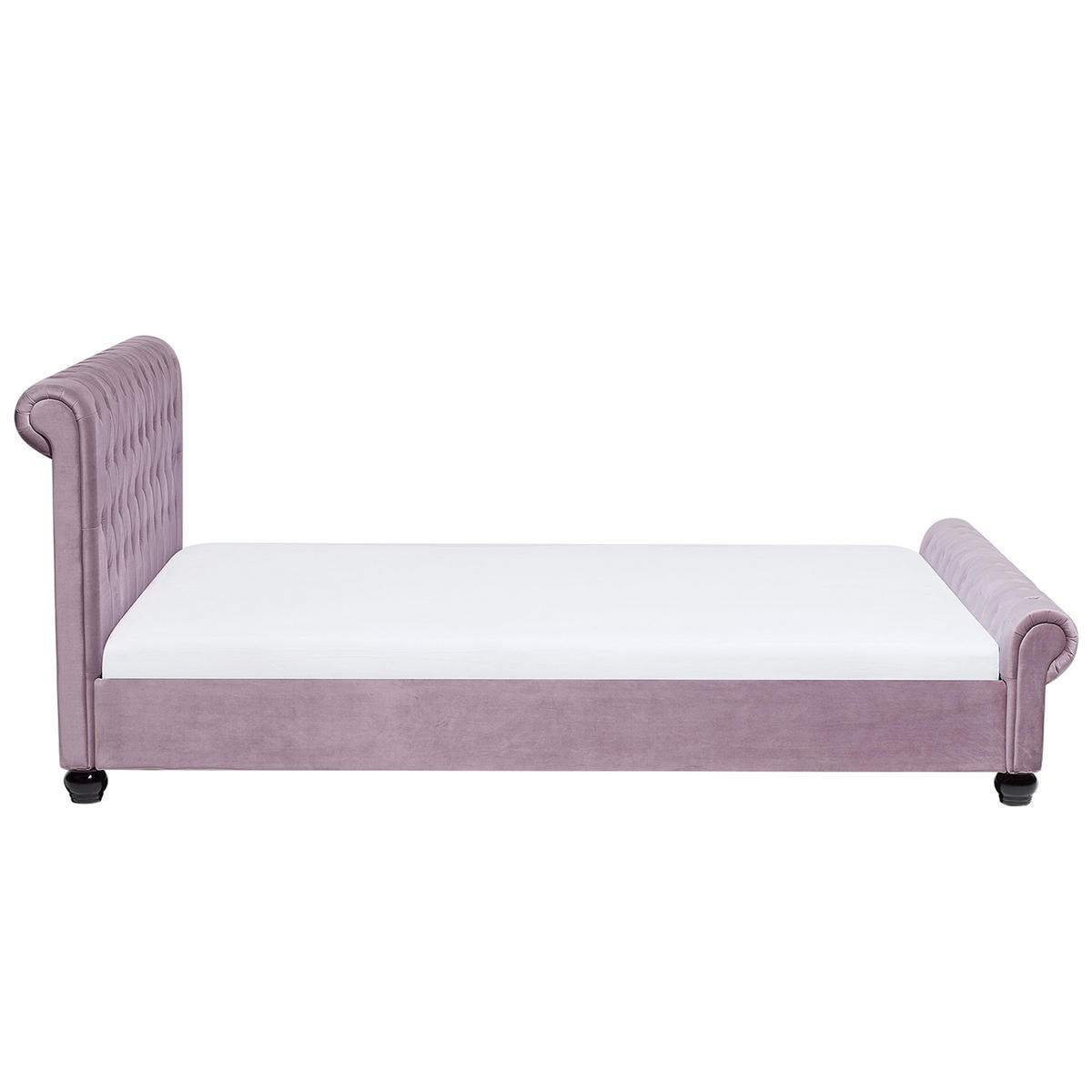 POLSTERBETT 180/200cm Rosa Avallon - Pink, Textil (180/200cm) - Beliani