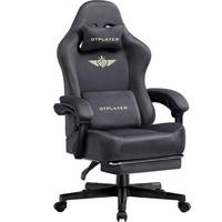 GAMINGSTUHL Stoff Atmungsaktiv Ergonomisch Grau - Dunkelgrau, Metall (67/131/49cm) - Kaket