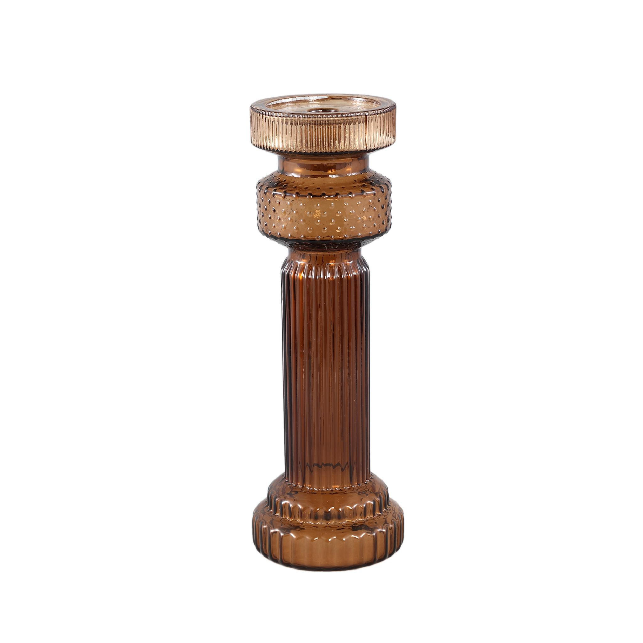 Ptmd Collection Kerzenhalter Braun 11.5x34.5x11.5 cm