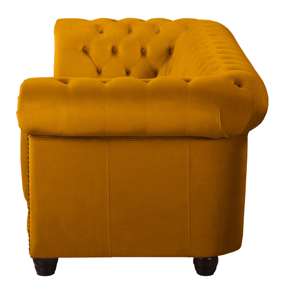 3-SITZER SOFA - Gelb, Textil (203/72/86cm) - home24