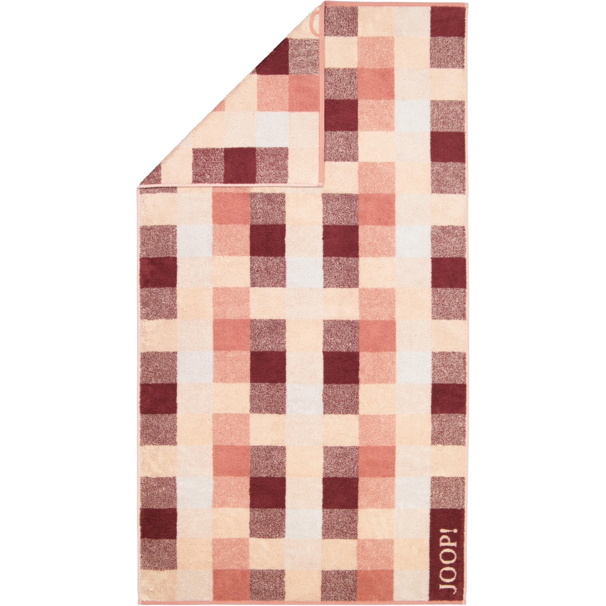 HANDTÜCHER VIBE KARO 1699 PUDER - 22 - Rosa, Textil (80/150cm) - Joop!
