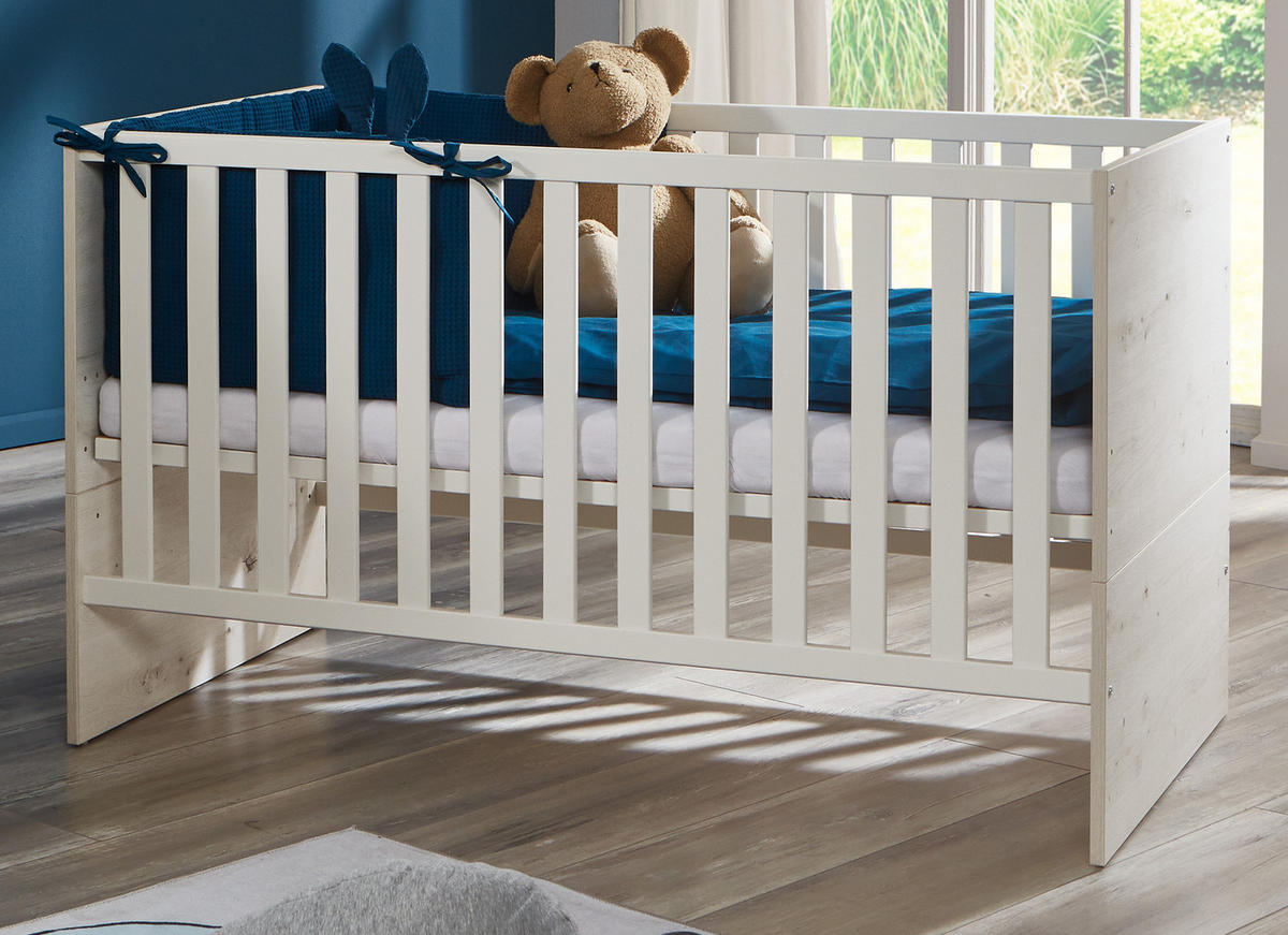 BABYZIMMER Mega-Set Lavea 8-tlg. - Eichefarben/Schwarz, Holzwerkstoff/Kunststoff (1/1/1cm) - arthur berndt