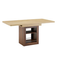ESSTISCH ausziehbar 130-160 cm mit Stauraum DE-40075 Natur - Naturfarben, Holzwerkstoff (80/160/75.5cm) - ComfortXL