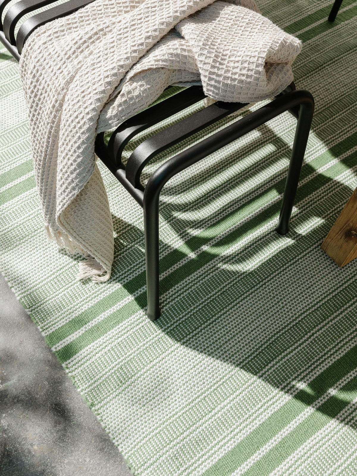 OUTDOOR-TEPPICH Siena handgewebt 160/230 cm - Grün, Kunststoff (160/230cm) - benuta Nest