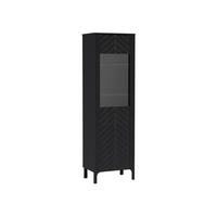 VITRINE Malumi MM-4 Schwarz Paintflow - Schwarz, Holzwerkstoff (60/197/40.5cm)