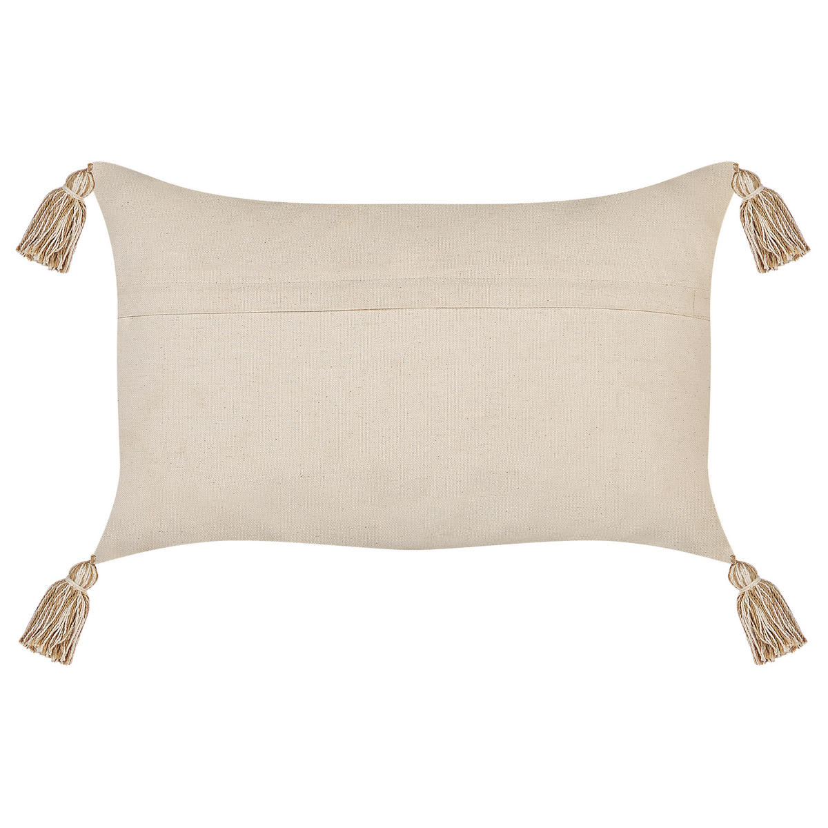 DEKOKISSEN 2er-Set Beige 50/30 cm Incana - Beige, Naturmaterialien/Textil (50/30cm) - Beliani
