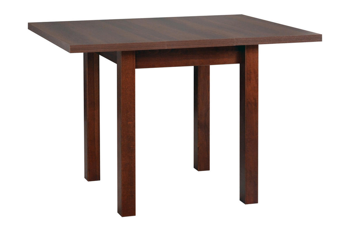 ESSTISCH Max 7, 80-110/80 cm,walnussfarben - Walnussfarben, Holz (80/80/76cm) - Leaf Design