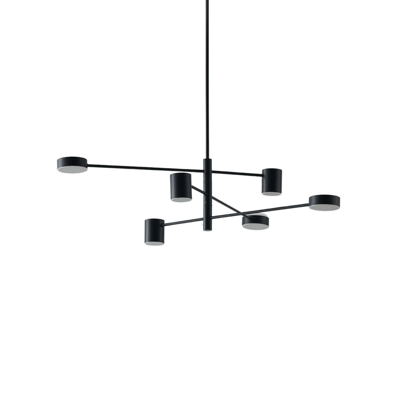Kosilum Hängeleuchte Schwarz 104x26x68 cm