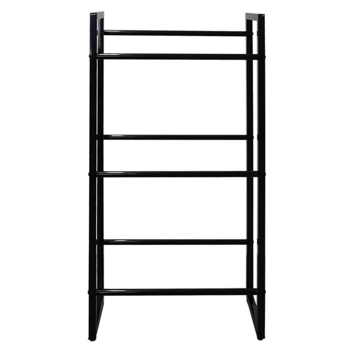 GETRÄNKEKISTENREGAL Königssee L 132x71x32 6 Kisten auf 3 Ebenen Schwarz - Schwarz, Metall (71/132/32cm) - PROREGAL