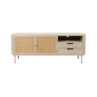 BEISTELLTISCH Amaya - Beige - 38/150/55 cm - Beige, Holz (38/150/55cm)
