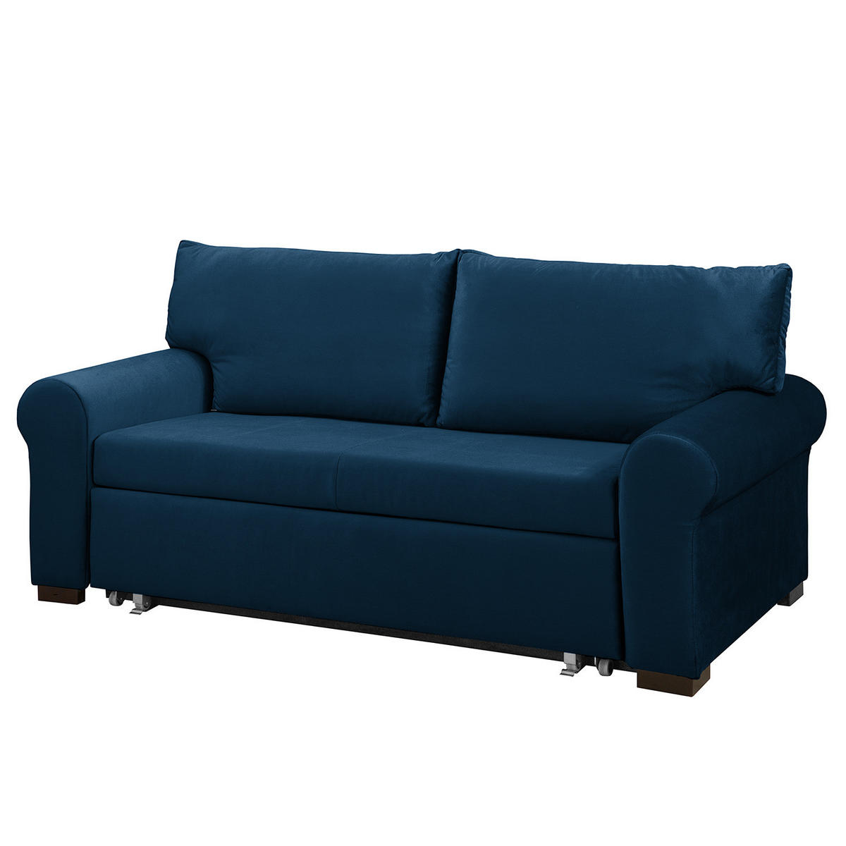 SCHLAFSOFA - Transparent/Dunkelblau, Birkenholz/Textil (205/95/90cm) - home24