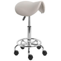 DREHHOCKER Kunstleder Taupe Dumont - Taupe, Kunststoff (38/53/38cm) - Beliani