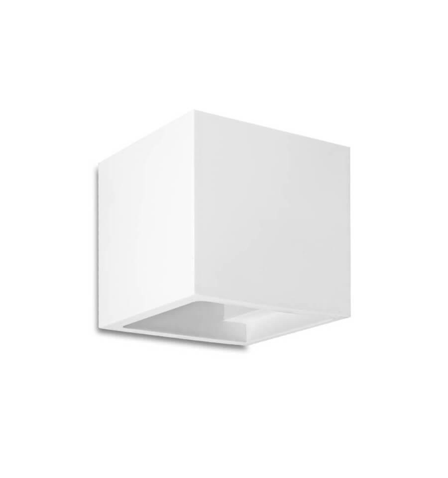 WANDLEUCHTE Nevada, Weiß, 11.5cm - Weiß, Naturmaterialien (11.5/11.5/11.5cm) - KOSILUM