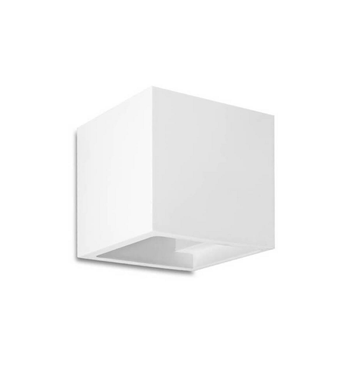 WANDLEUCHTE Nevada, Weiß, 11.5cm - Weiß, Naturmaterialien (11.5/11.5/11.5cm) - KOSILUM