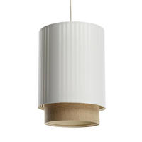 HÄNGELEUCHTE Weiß 25/105 cm - Braun, Kunststoff (30/0.4/105cm) - ONZENO
