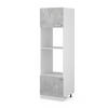 MIKROWELLENSCHRANK R-Line Beton 60 cm - Schieferfarben/Hellgrau, Holzwerkstoff (60/206.8/57.2cm) - Vicco