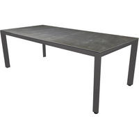 GARTENTISCH Mojito - Anthrazit - 220/100/74 cm - Dunkelgrau, Glas (220/100/74cm) - Lesli Living