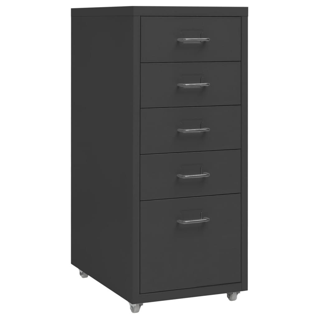vidaXL Aktenschrank Anthrazit 41x69x28 cm