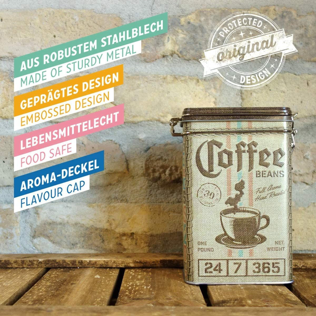 AROMADOSE Coffee & Chocolate Coffee Sack - Multicolor, Metall (11/17.5/7.5cm) - Nostalgic-Art