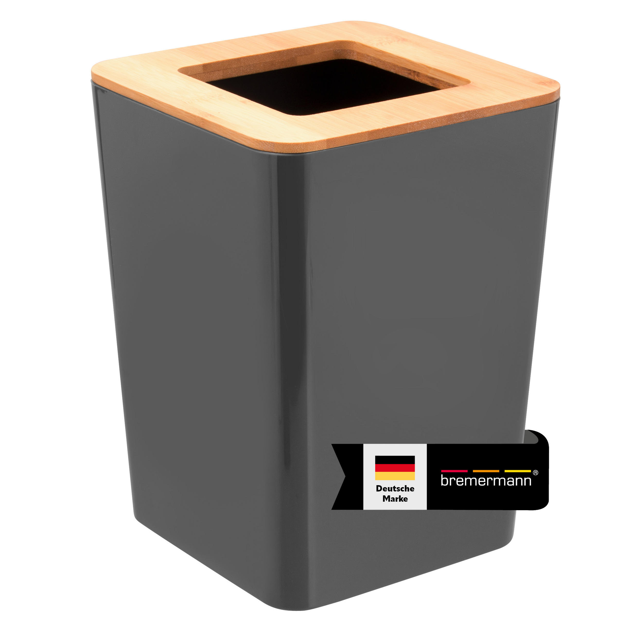 KOSMETIKEIMER CALVI, grau - Grau, Kunststoff (18/25/18cm) - bremermann