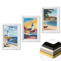 WANDBILDER 3er-Set - 20x30 cm Weißer Rahmen - Stadtansichten Ustka Tarnów Sopot - Weiß, Kunststoff (20/30cm) - ArtPrintCave