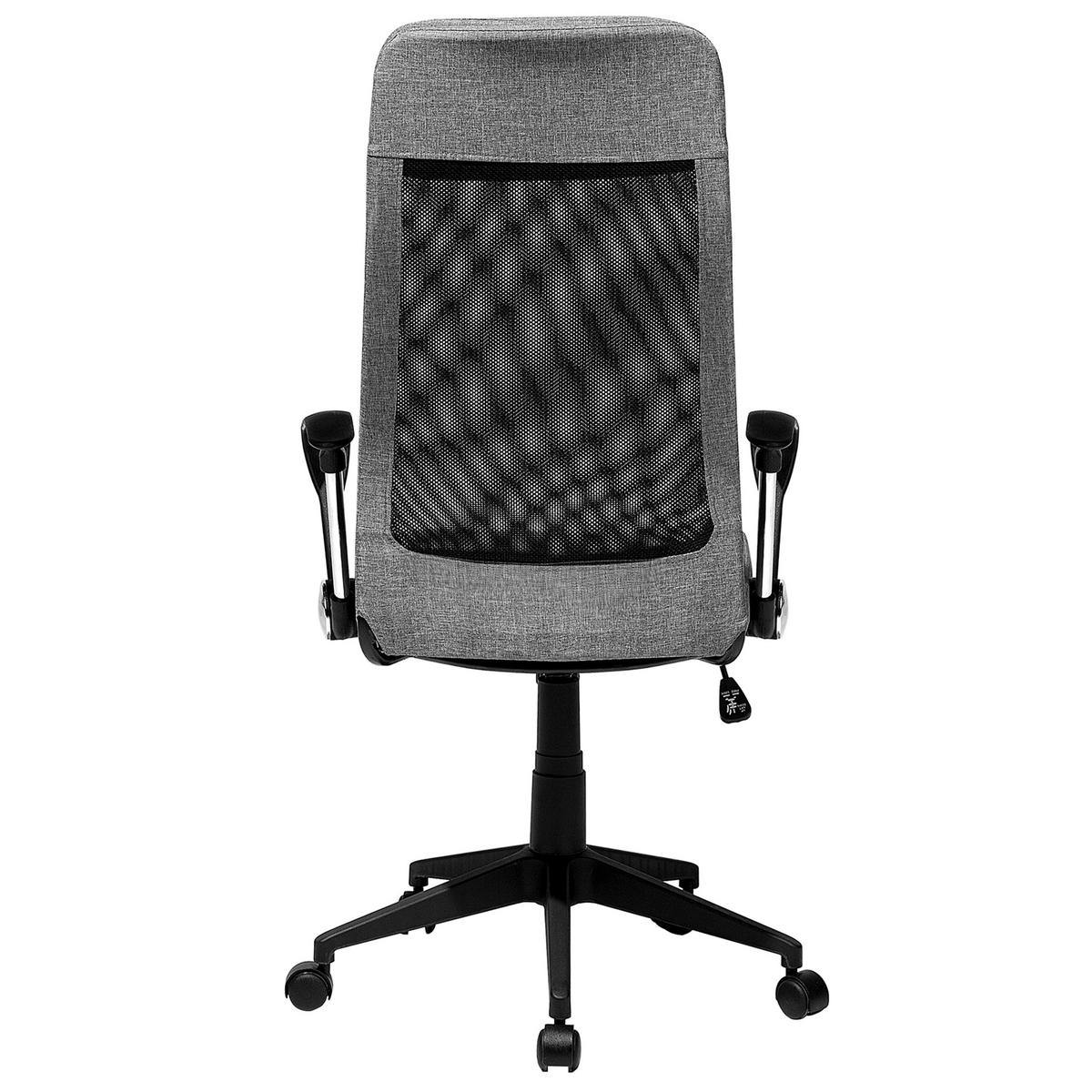 BÜROSTUHL Polyester Grau Pioneer - Grau, Kunststoff/Textil (63/118/63cm) - Beliani