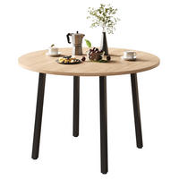 ESSTISCH 100/100 cm in Eicheoptik, klappbar, rund, für 2-4 Personen - Eichefarben, Holzwerkstoff (100/100/75cm) - Flora Grace