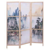 PARAVENT Blaugrau - Blaugrau, Holz (137/170/2cm) - MCW