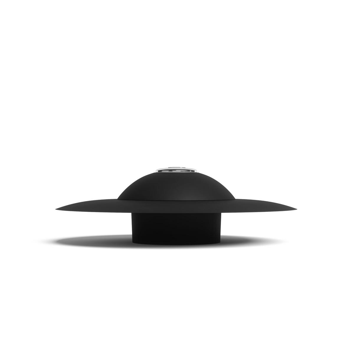 BADEWANNENSTÖPSEL und Haarsieb Flex, Schwarz - Schwarz, Kunststoff (10/3/10cm) - Umbra