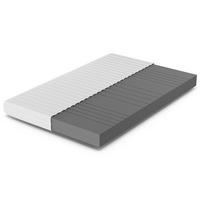 KALTSCHAUMMATRATZE KSP-500, 7 Zonen, Größe: 140x200, Härtegrad: H2 - Weiß, Textil (140/200cm) - Betten-ABC