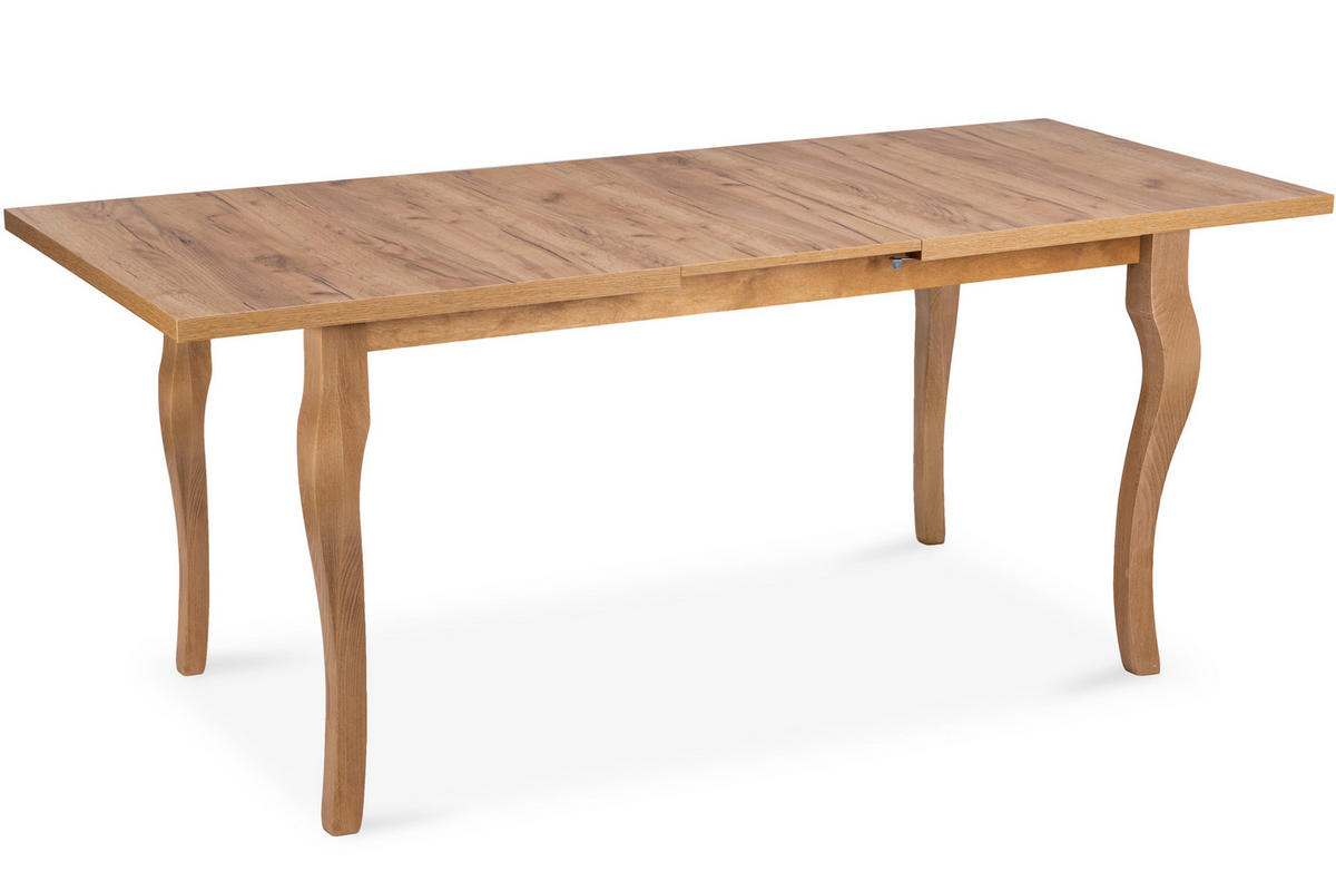 ESSTISCH CABIO ausziehbar bis 190cm, Eiche hell - Hellbraun/Eichefarben, Holz (150/77/80cm) - KONSIMO®