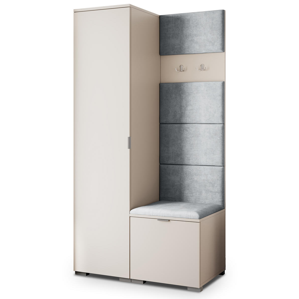 GARDEROBENSCHRANK LORI 95/181/51 cm Modern Kaschmir - Kaschmir, Holzwerkstoff (95/181/51cm) - MASSENO