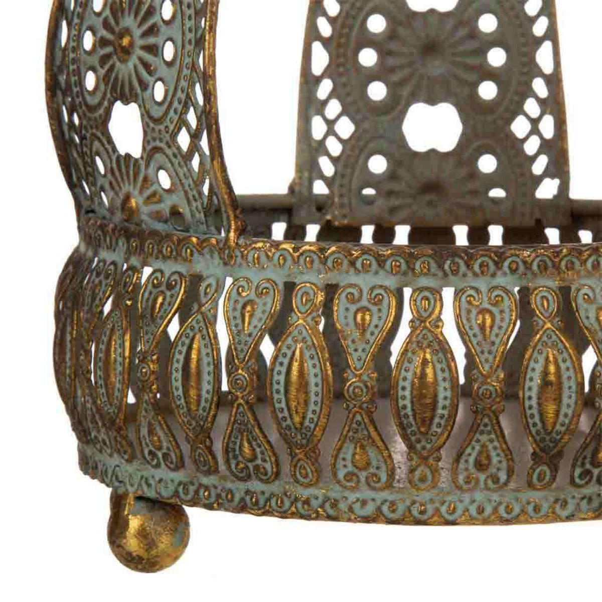 KERZENHALTER aus Metall, golden, 15x24cm - Goldfarben, Metall (23.5cm) - Wanderlust