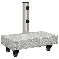 SONNENSCHIRMSTÄNDER Grau 45/25/45 Cm Granit - Grau, Stein (25/45cm) - vidaXL