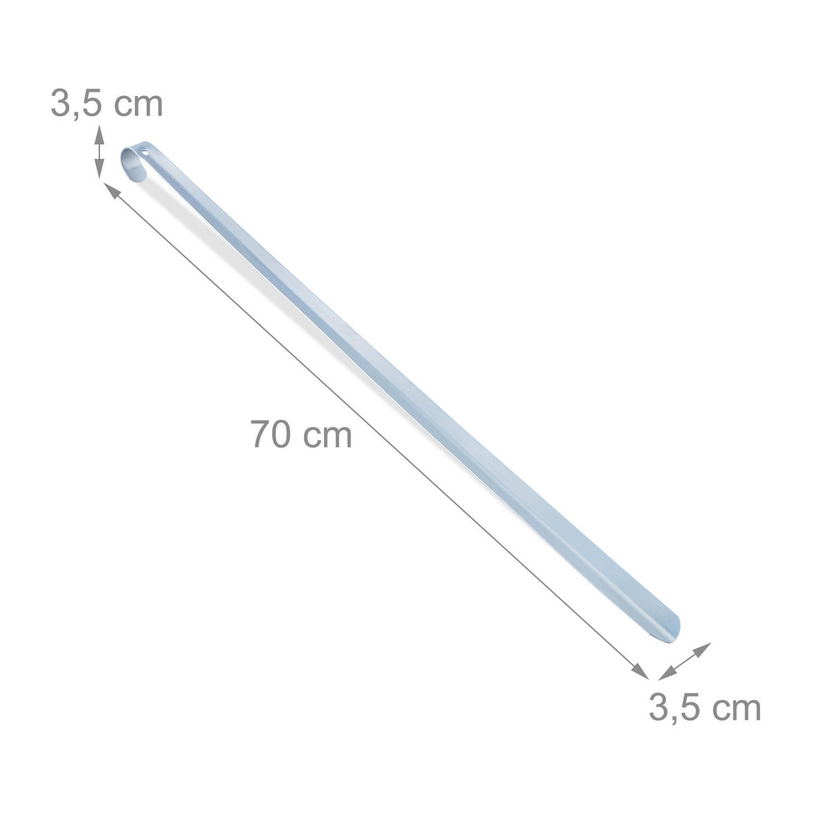 2XOBÚVACIE lyžice - strieborná, kov (3.5/70/3.5cm) - Relaxdays