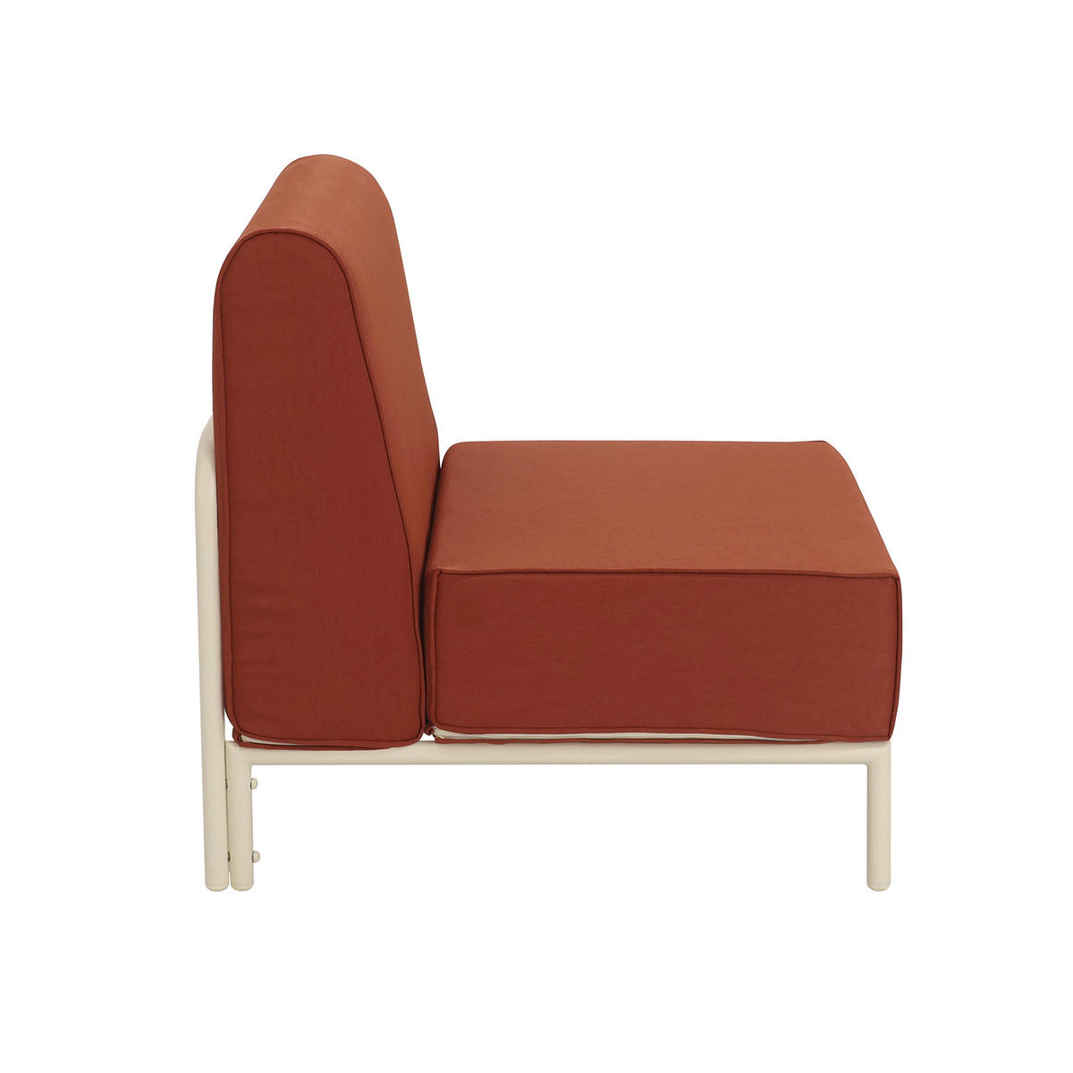 SESSEL, Terrakotta - Orange, Textil (80/78/72cm) - Oviala