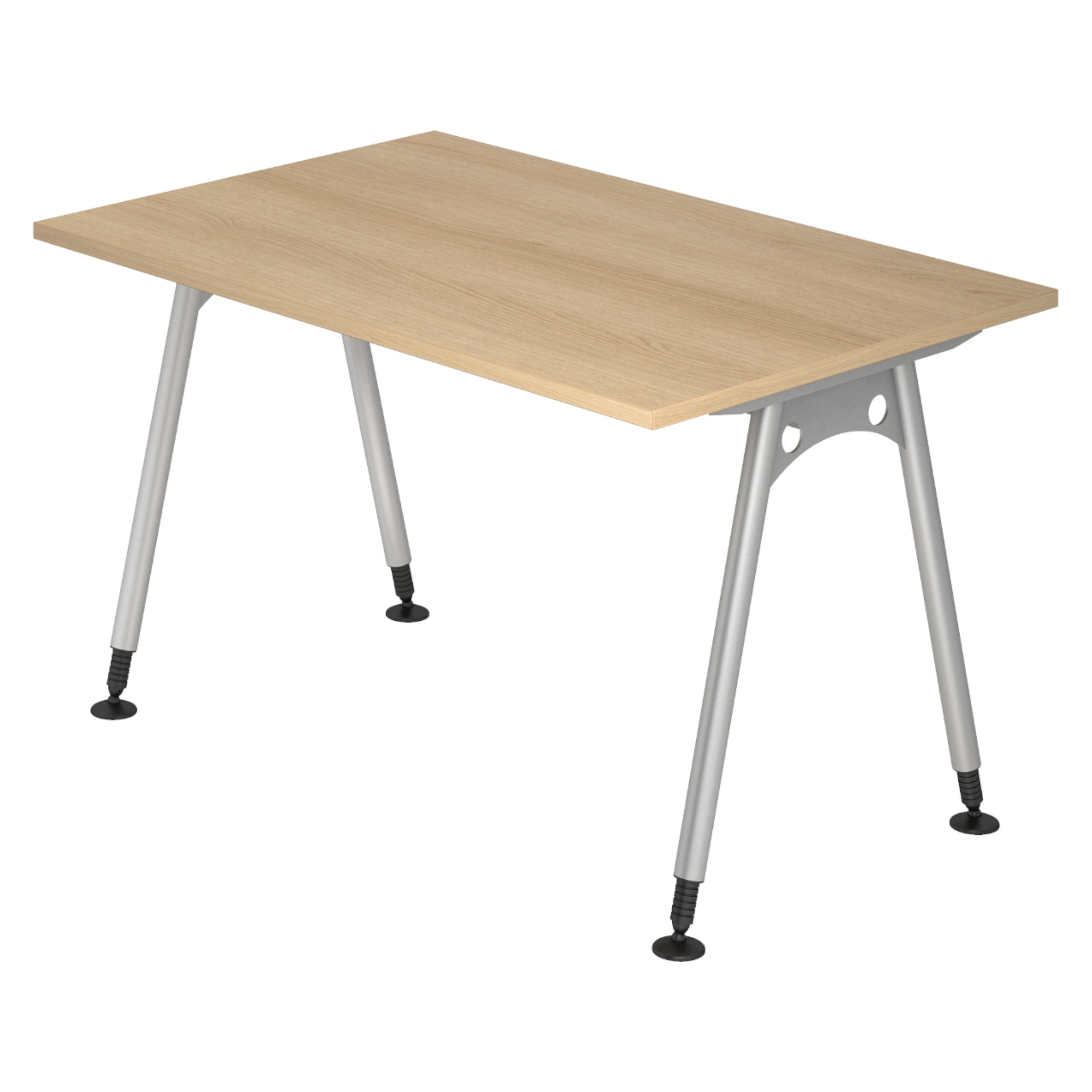 SCHREIBTISCH Serie-A 80/120/72 cm in Eichefarben - Eichefarben, Holzwerkstoff (80/120/72cm) - bümö