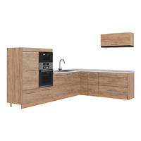 KUHINJA U OBLIKU SLOVA L Fame-Line, Hrast zlatnog tona/Hrast zlatnog tona, 327 x 227 cm, RP Mramor - hrast medunac, drvni materijal (327/153.6/60cm) - Vicco