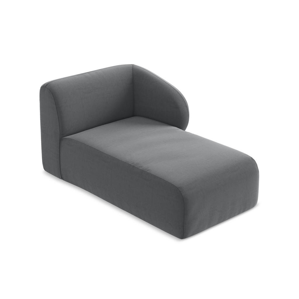 Thumbnail - Makamii Sofaelement, Edelstahl, Textil, Holzwerkstoff, 1-Sitzer, 91x75x166 cm, Hergestellt in Europa, Oeko-Tex®, Wohnzim...
