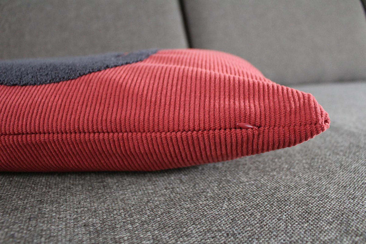 KISSENHÜLLE Pixie - Kirschrot, Textil (45/45cm) - Magma Heimtexx